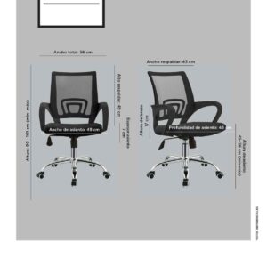 SILLA EJECUTIVA VENSO RTA-560 NEGRO