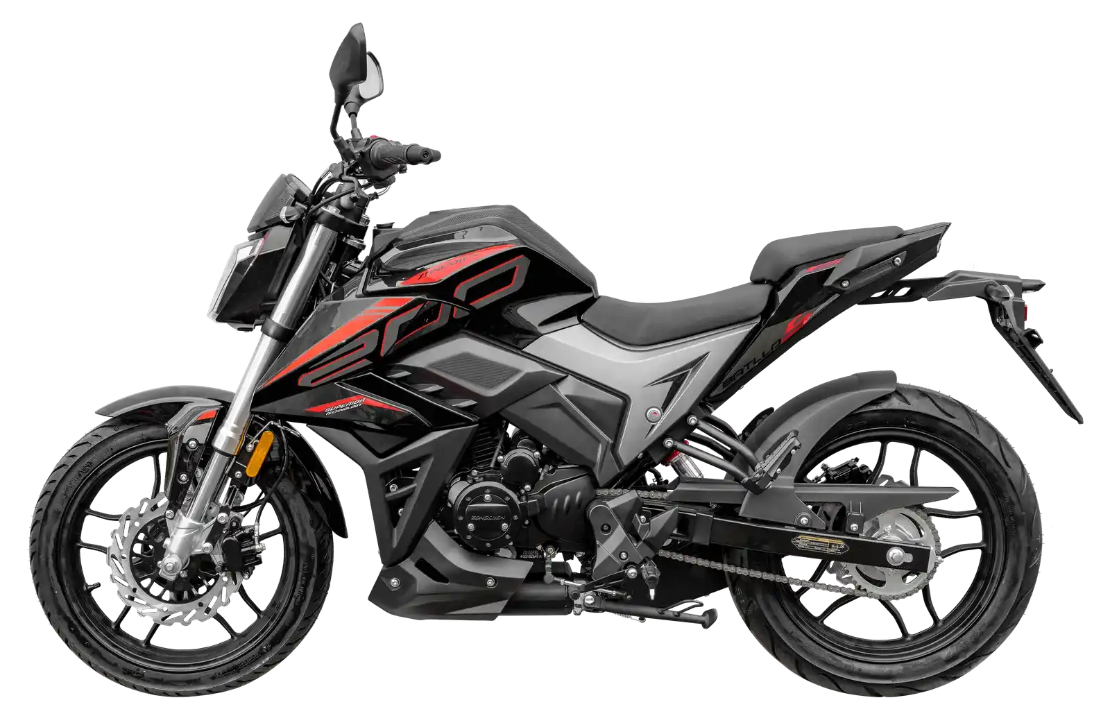 MOTOCICLETA PISTERA ZONSEN PT BATLLO5 NEGRO - Imagen 2