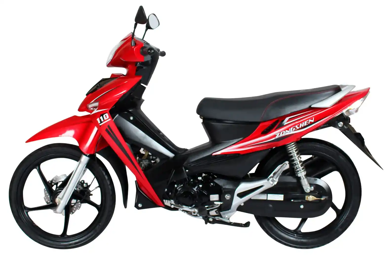 MOTOCICLETA CUB ZONSEN PT ZS110S C/ TABLERO DIGITAL TT ROJO - Imagen 4