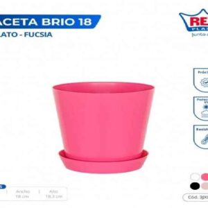 MACETA BRIO 18 C/ PLATO