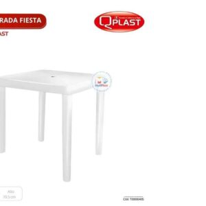 MESA CUADRADA FIESTA BLANCA
