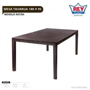 MESA TAVARUA 180 X 95 - MODELO RATAN