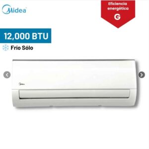 Aire Acondicionado EQUIPO SPLIT PARED 12,000 BTU/HR 220V/1F/60HZ  R410A - MIDEA - MOX130-12CN1-NB8 /  MSAFB-12CRN1-NB8