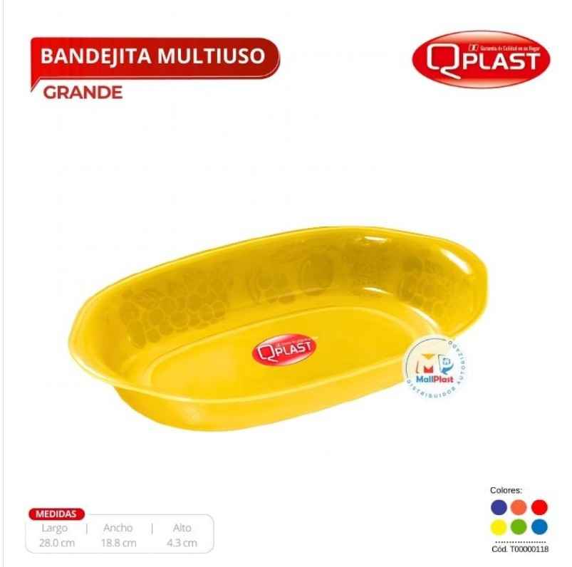 BANDEJITA MULTIUSO GRANDE QPLAST