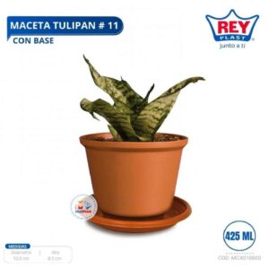 MACETA TULIPAN # 11 C/ BASE