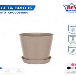 MACETA BRIO 16 C/ PLATO