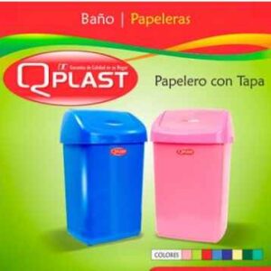 PAPELERO GRANDE QPLAST CON TAPA