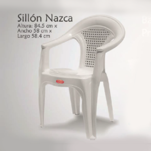 SILLON PRINCESA BLANCO NAZCA
