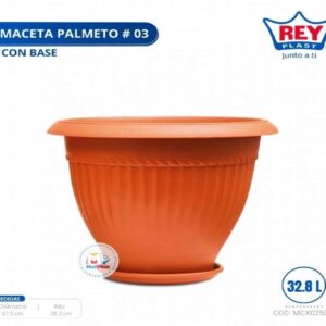 MACETA PALMETO # 03 C/ BASE