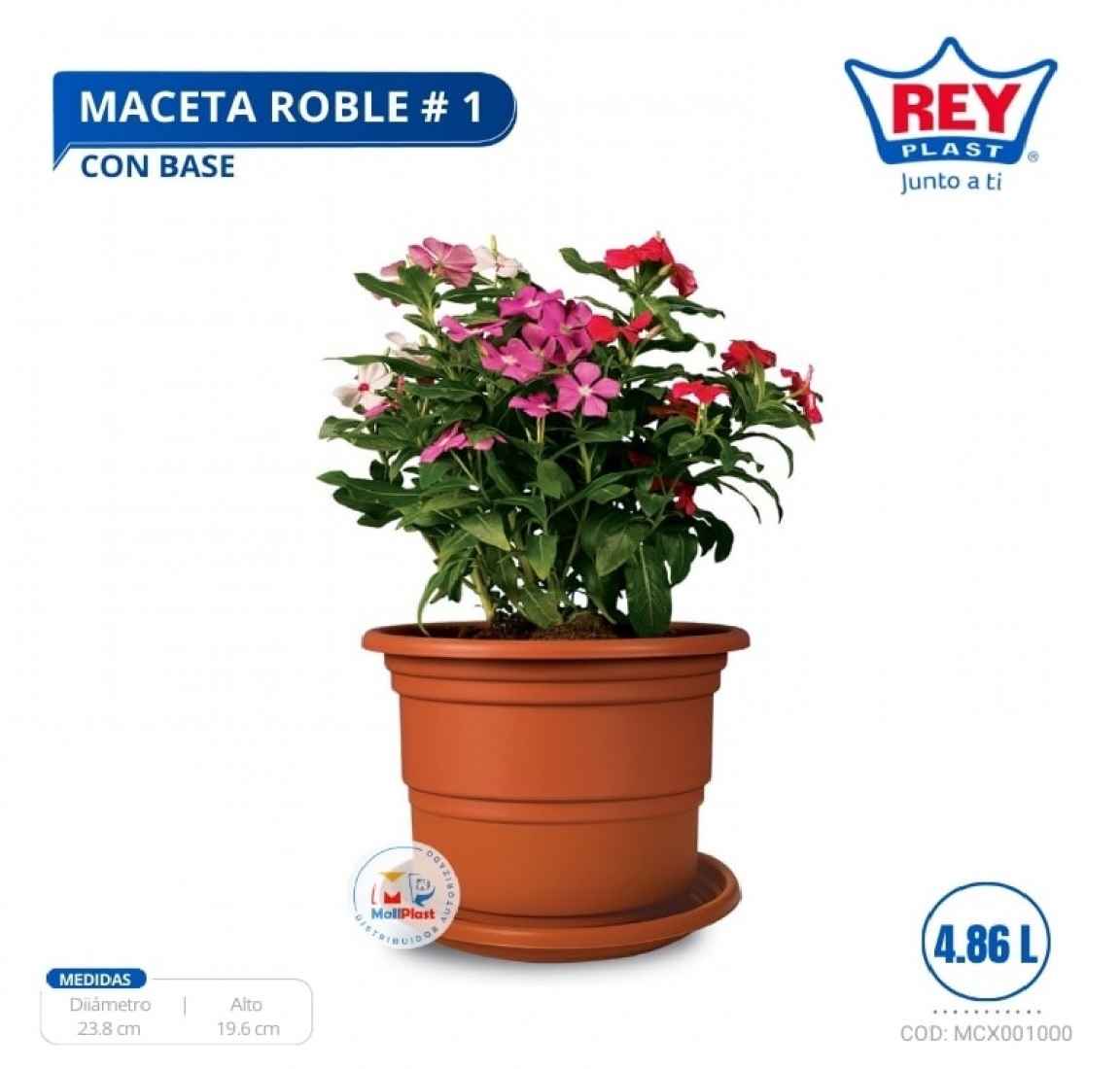 MACETA ROBLE # 1 C/ BASE