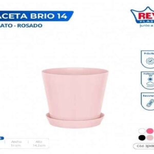 MACETA BRIO 14 C/ PLATO