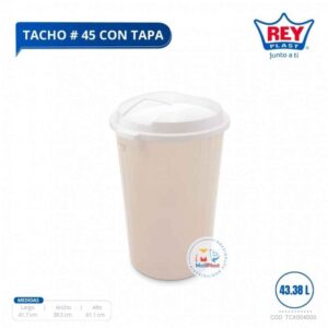 TACHO #45 I 40 LITROS CON TAPA