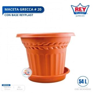 MACETA GRECCA # 20 C/BASE