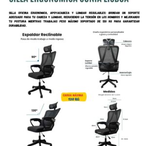 SILLA ERGONOMICA GERENCIAL CUNIA LISBOA OC-978