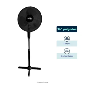 VENTILADOR DE PEDESTAL ILUMI IL-16