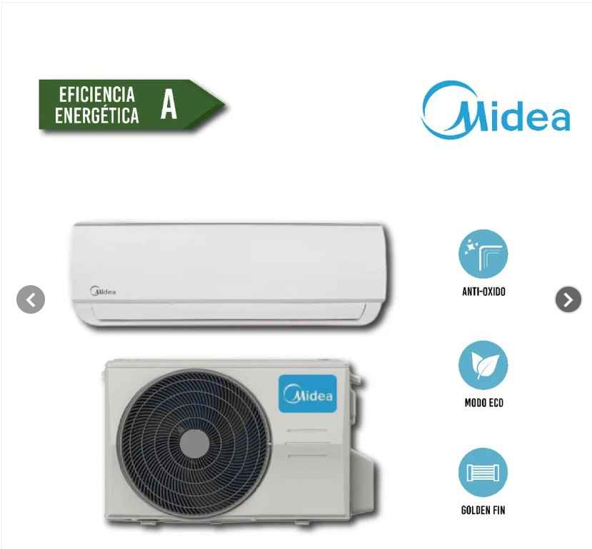 EQUIPO SPLIT PARED INVERTER 24,000 BTU/HR 220V/1F/60HZ MSAG11D-22CRFN1-MT0W / MOX330-22CFN1-MT0W