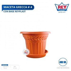 MACETA GRECCA # 4 C/ BASE